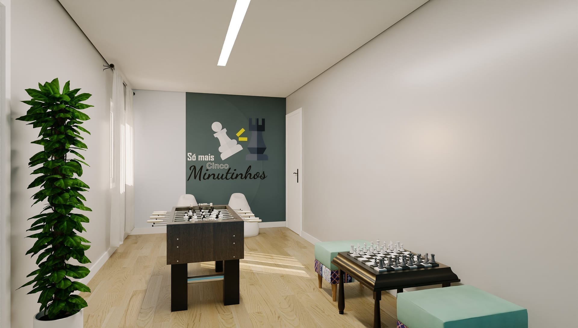 Sala de jogos do Residencial Braúna